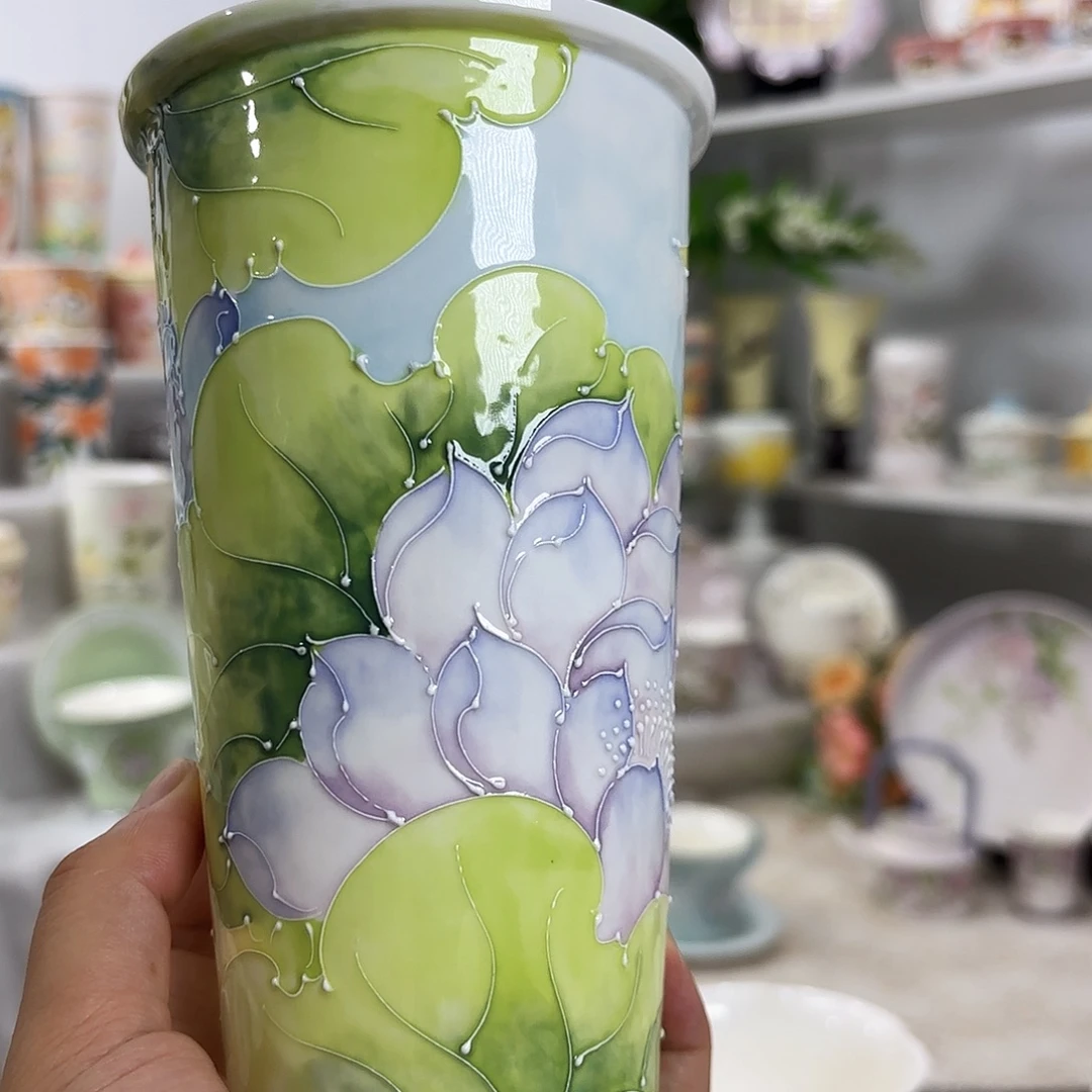 手绘高温釉下彩陶瓷