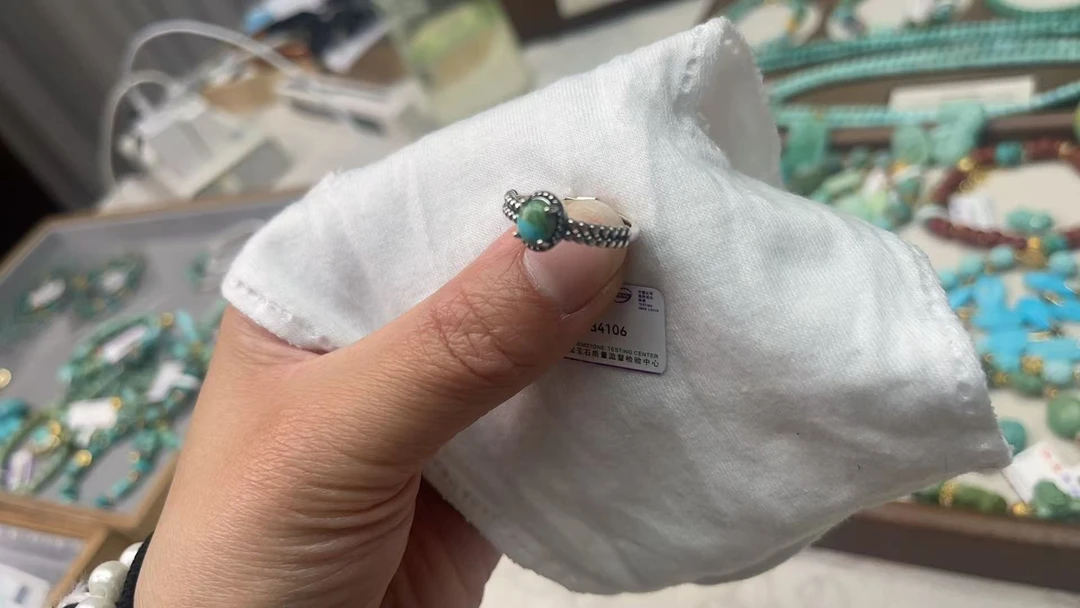 雅致家手工百搭（多样性发其一）绿松石戒指