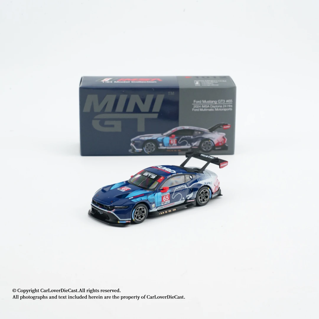 现货 MINIGT 1:64 福特野马GT3 #65号IMSA耐力赛合金车#1012