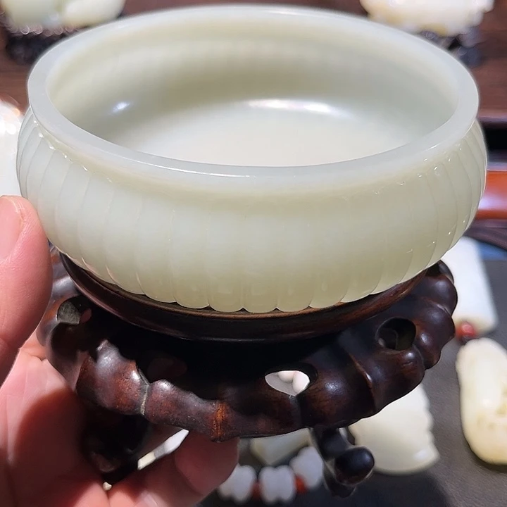 千***鹰和田玉未镶嵌挂件