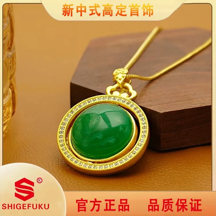 SHIGEFUKU/双面可旋转佛公项链