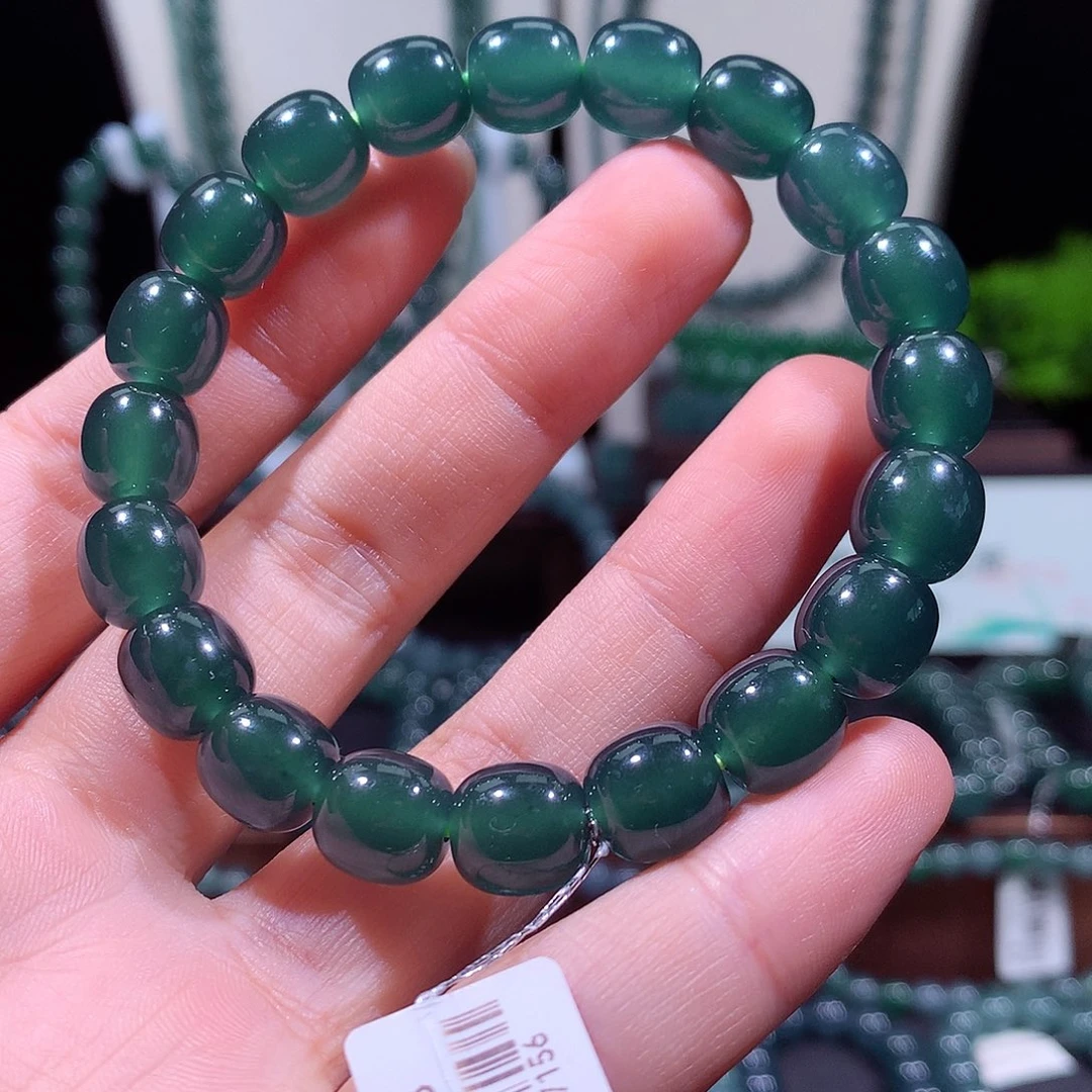 翡翠未镶嵌手链天然a货翡翠手串10