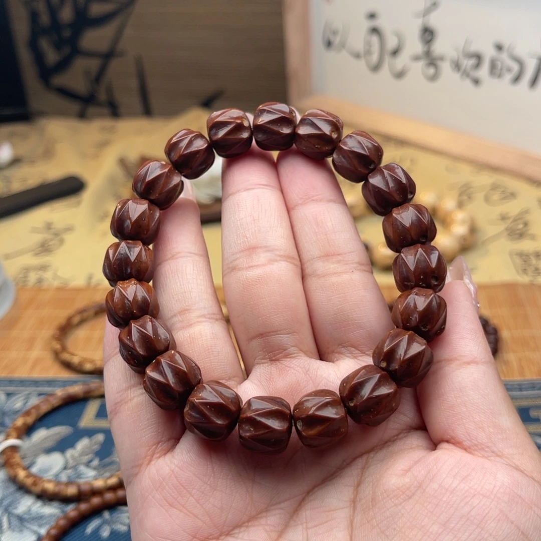 手串紫金鼠半实心雕刻无相