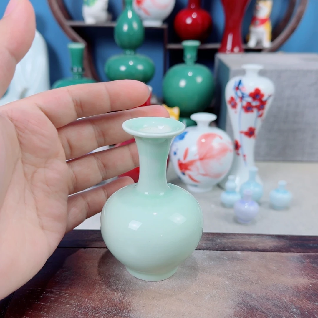 陶瓷手工小花器摆件