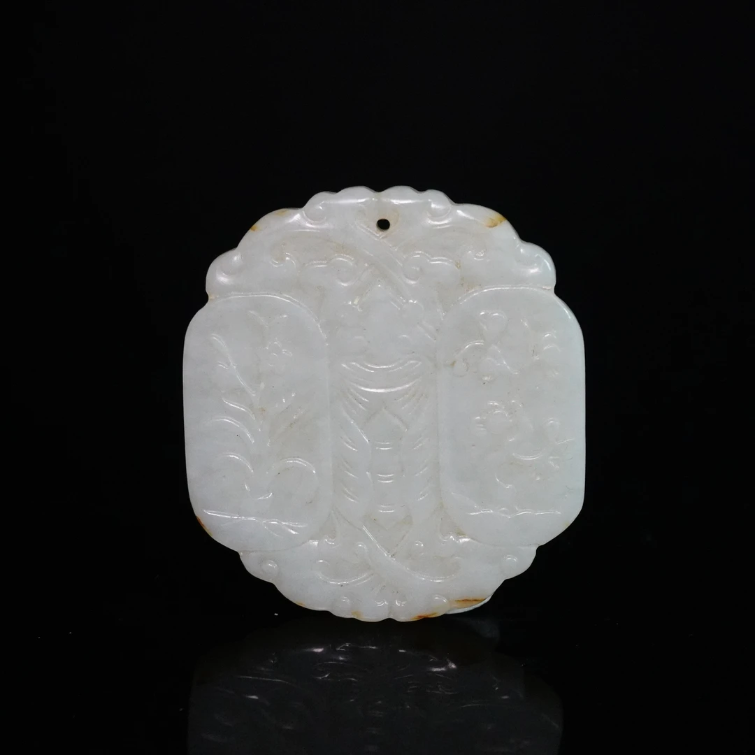 20世纪和田玉梅兰竹菊蝴蝶佩/069641/收藏/传承/【友谊文物商店】