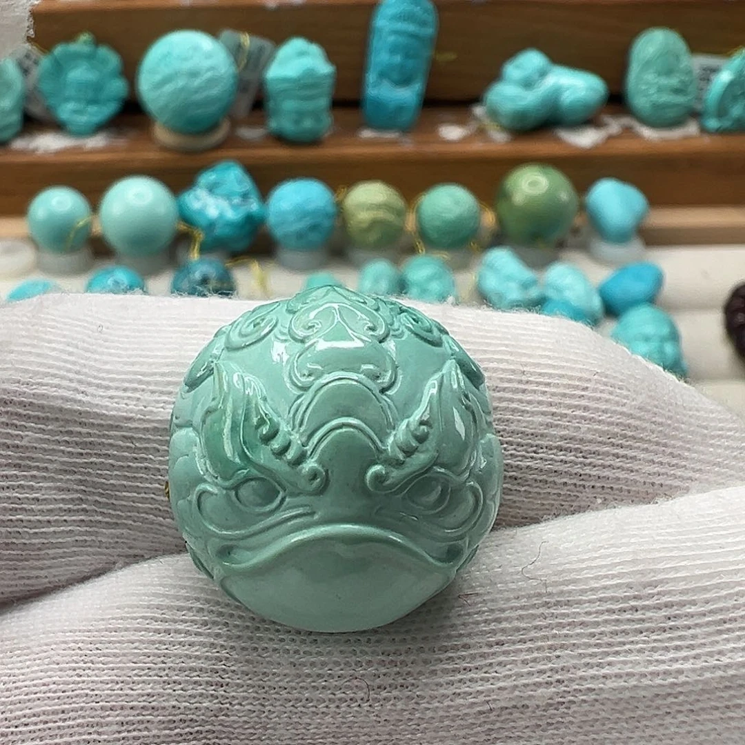 绿松石胖头鱼 未镶嵌