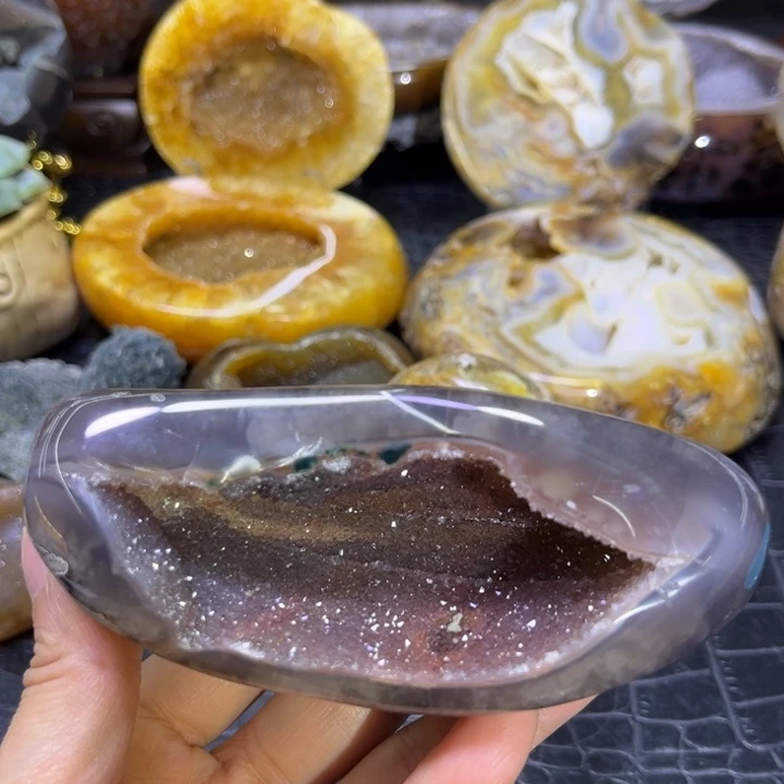未镶嵌水晶发饰彩晶洞