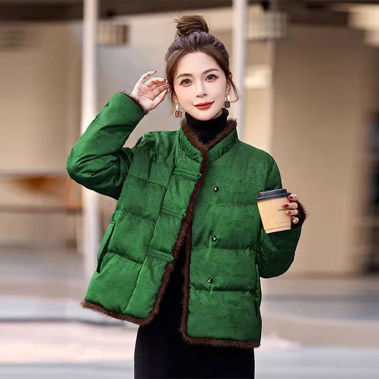 秋冬显瘦棉服棉衣加厚冬季上衣外套时尚新款洋气棉袄短款保暖复古