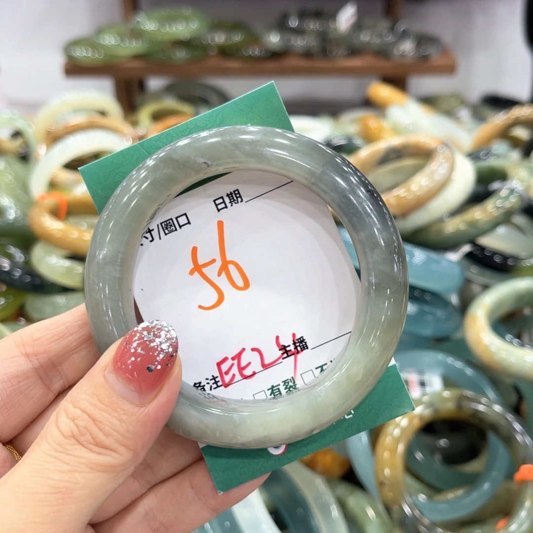 未镶嵌蛇纹石玉手镯手镯