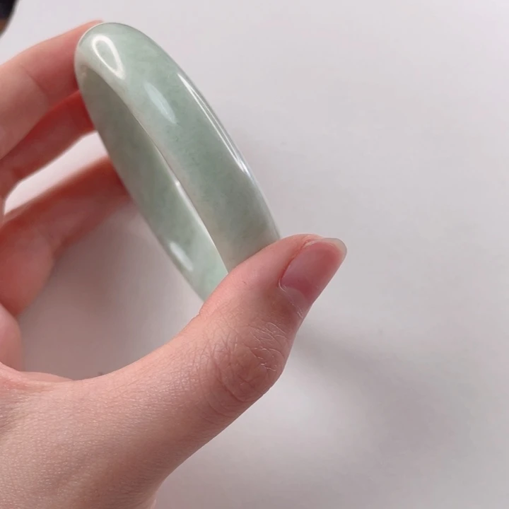 蓝田玉（蛇纹石化大理石玉）手镯未镶嵌封**爱