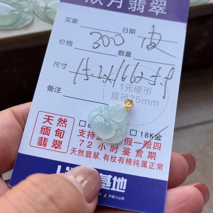 翡翠未镶嵌颈饰天然