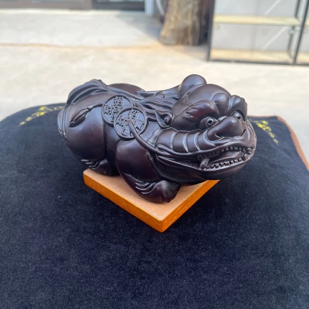 【限量福利】黑檀整木整雕大貔貅木雕摆件
