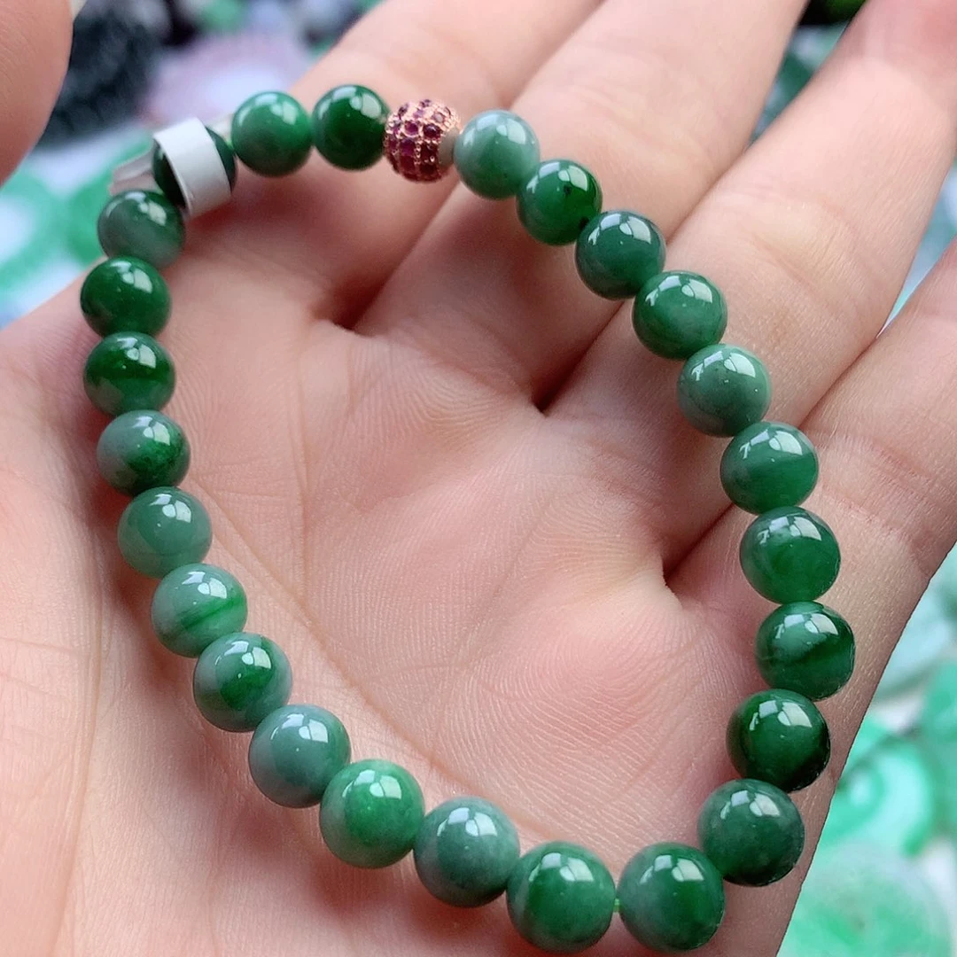 未镶嵌手链翡翠手串