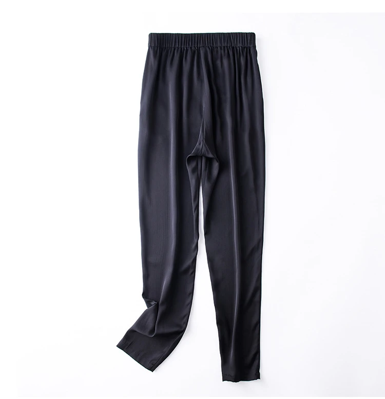 桑蚕丝长裤直筒裤九分裤高品质时尚透气舒适春夏秋外穿