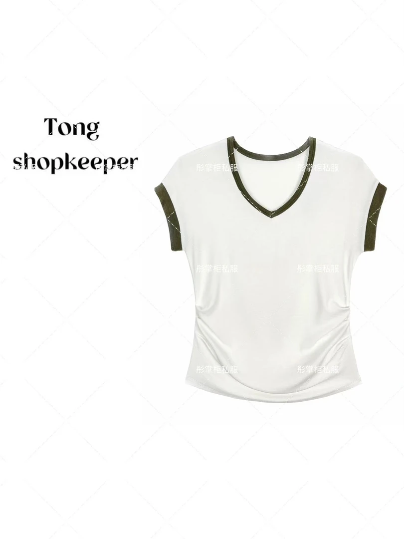 QJ/彤掌柜1681704 夏季2025时尚莱赛尔天丝经典显瘦秀款上衣