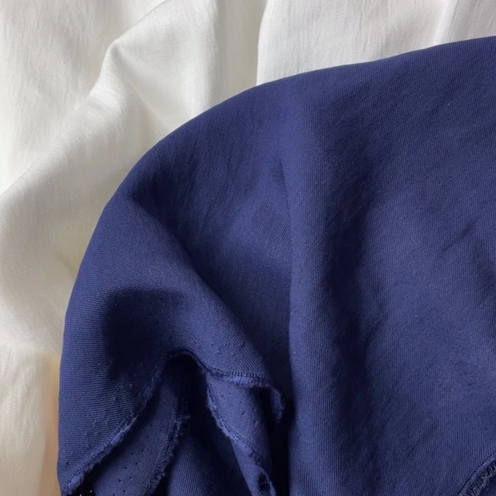 天丝（莱赛尔纤维）藏青色天丝棉2米
