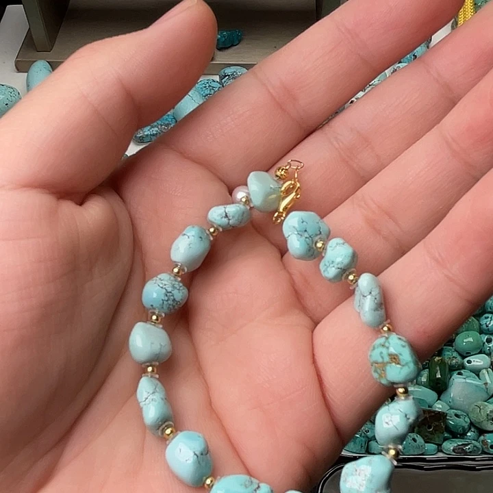 绿松石未镶嵌吊坠