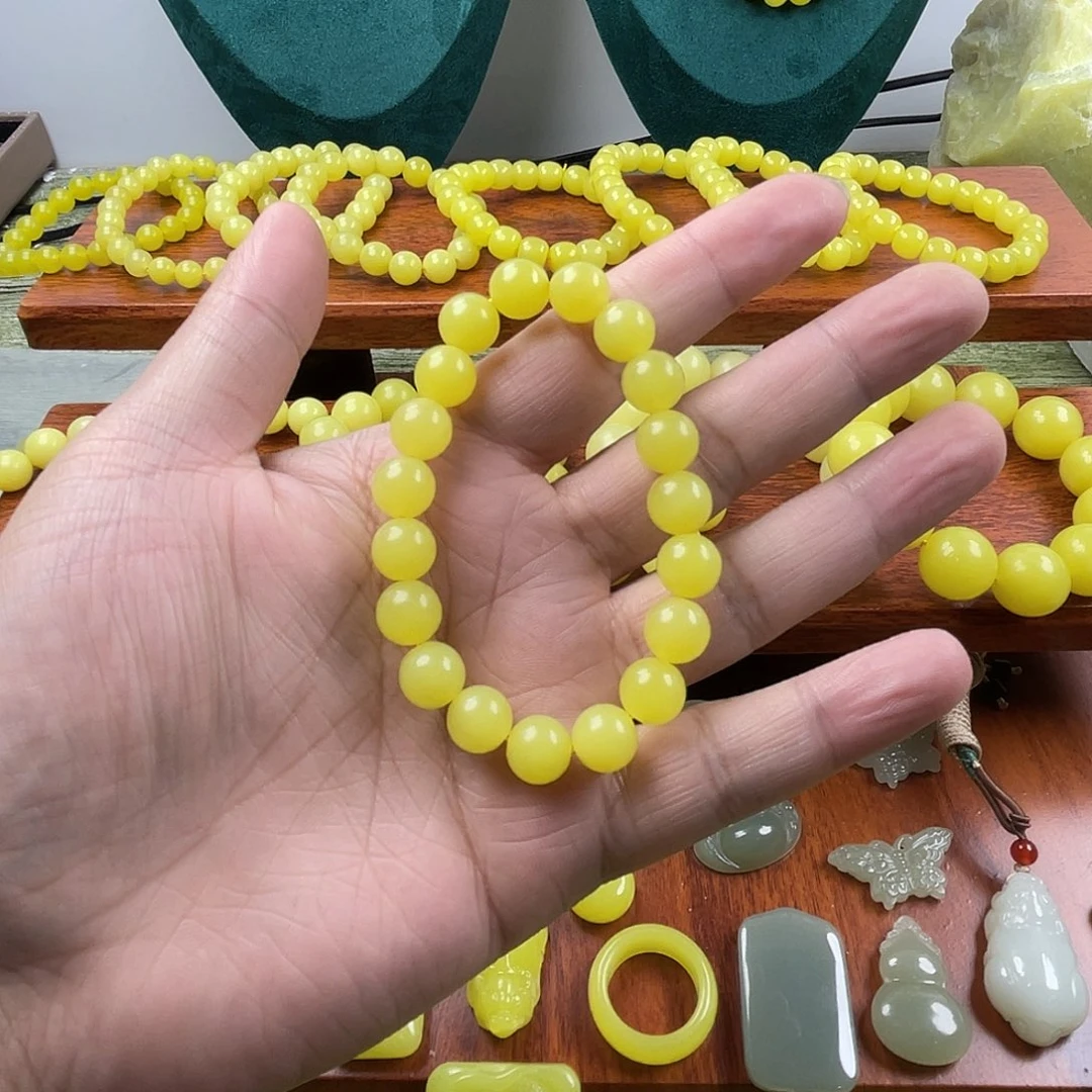 一***9新疆若羌黄口10手串