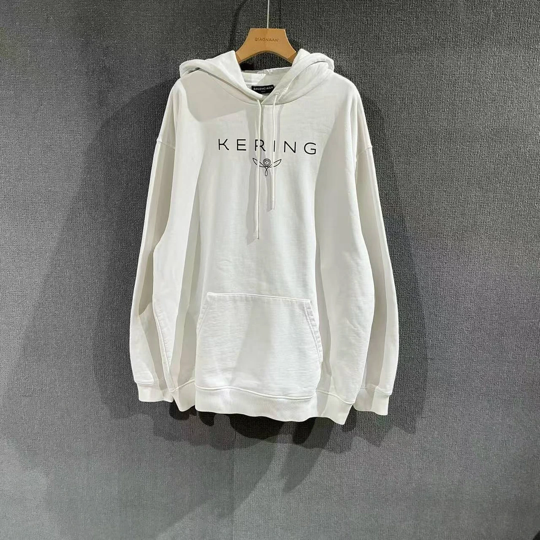 99新 Balenciaga/巴黎世家 （pm）开云印花帽衫卫衣 L码/5558