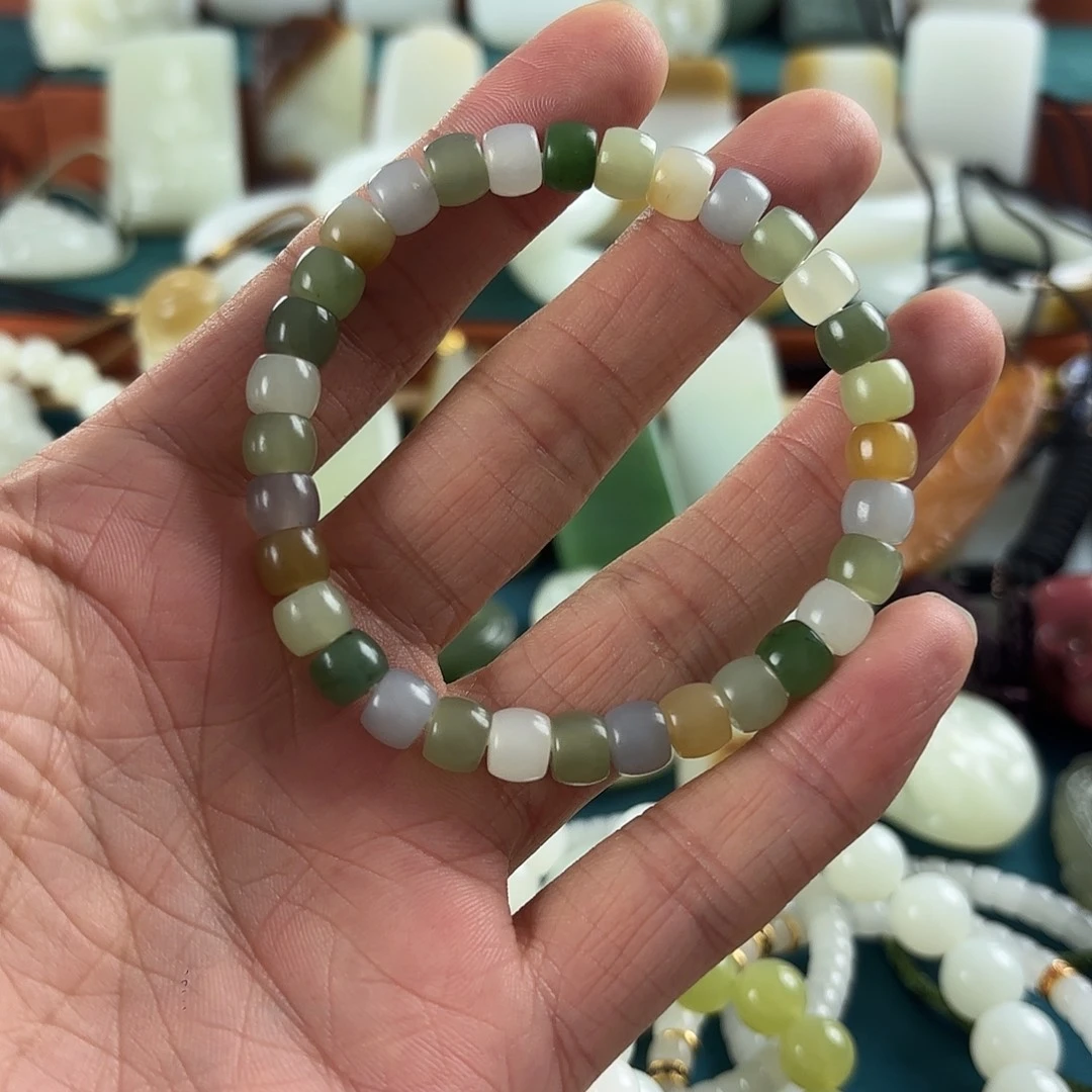 和田玉未镶嵌手链