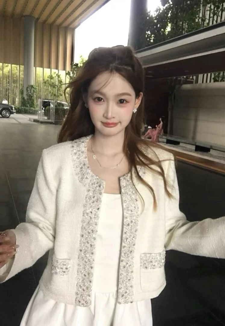 超好看女新款外套小香风短款大衣