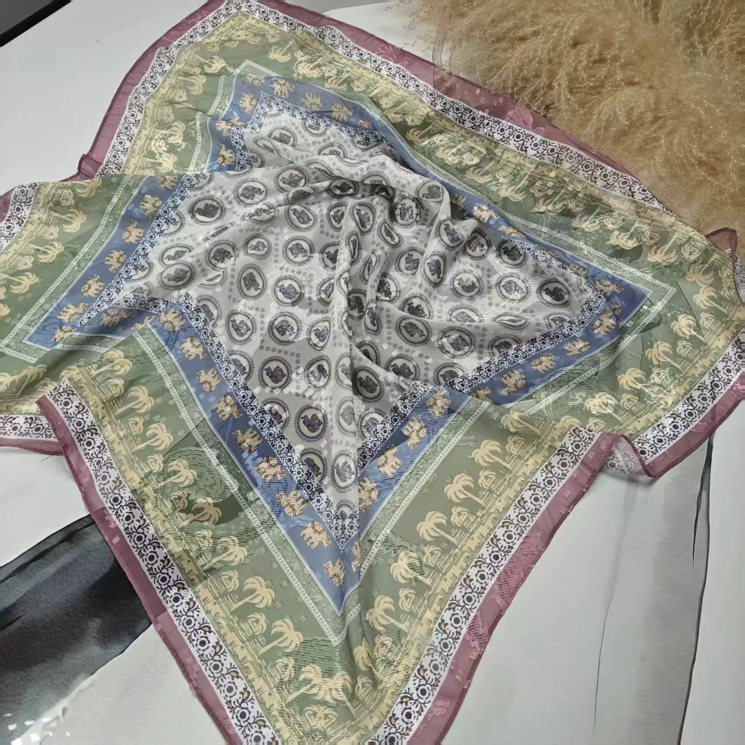 [吉象夏日]N142春秋夏季时尚潮流显气质丝巾围巾70*70