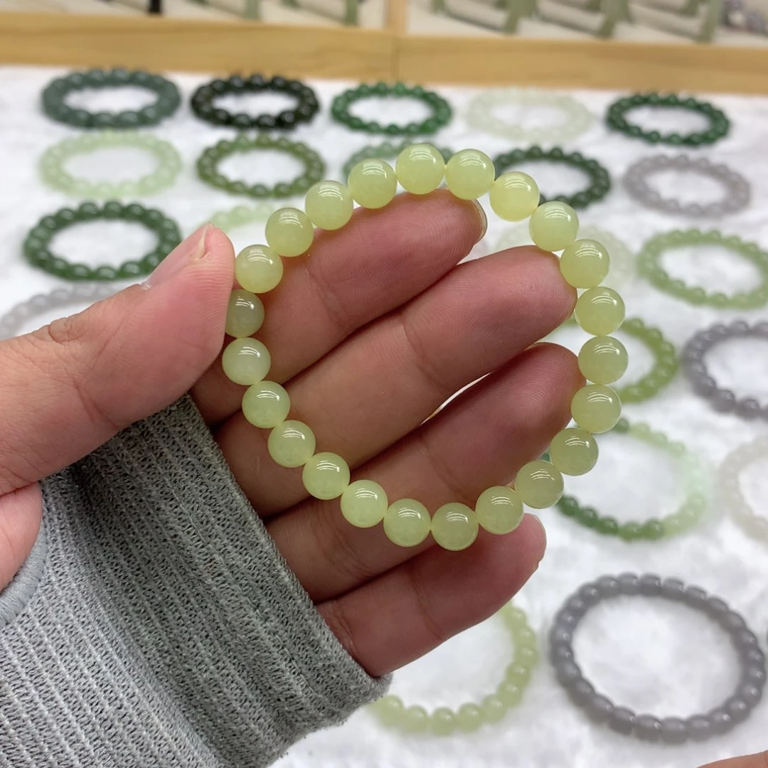 未镶嵌手串和田玉（黄口8）