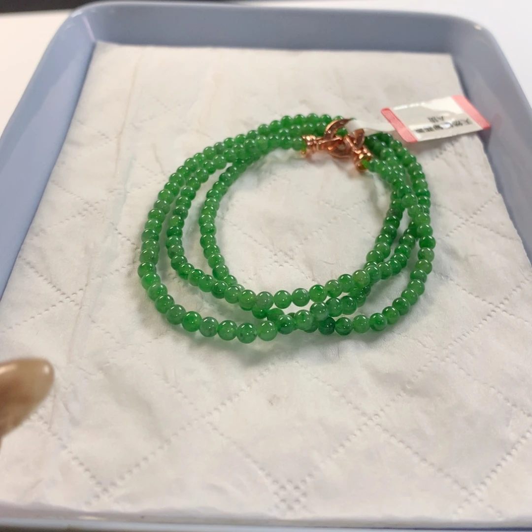 翡翠未镶嵌颈饰项链