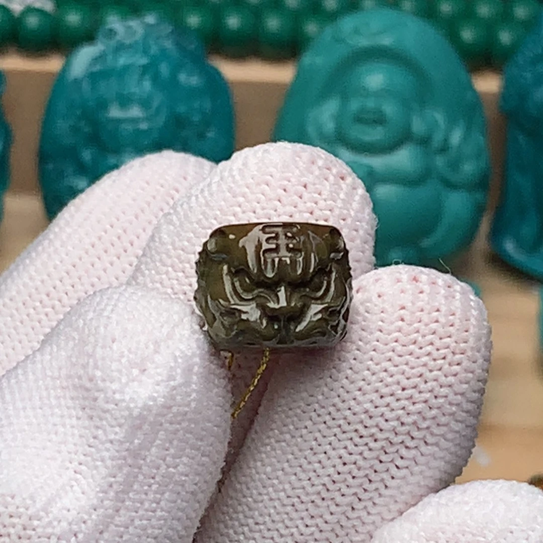 未镶嵌绿松石珠宝奇石12.5mm