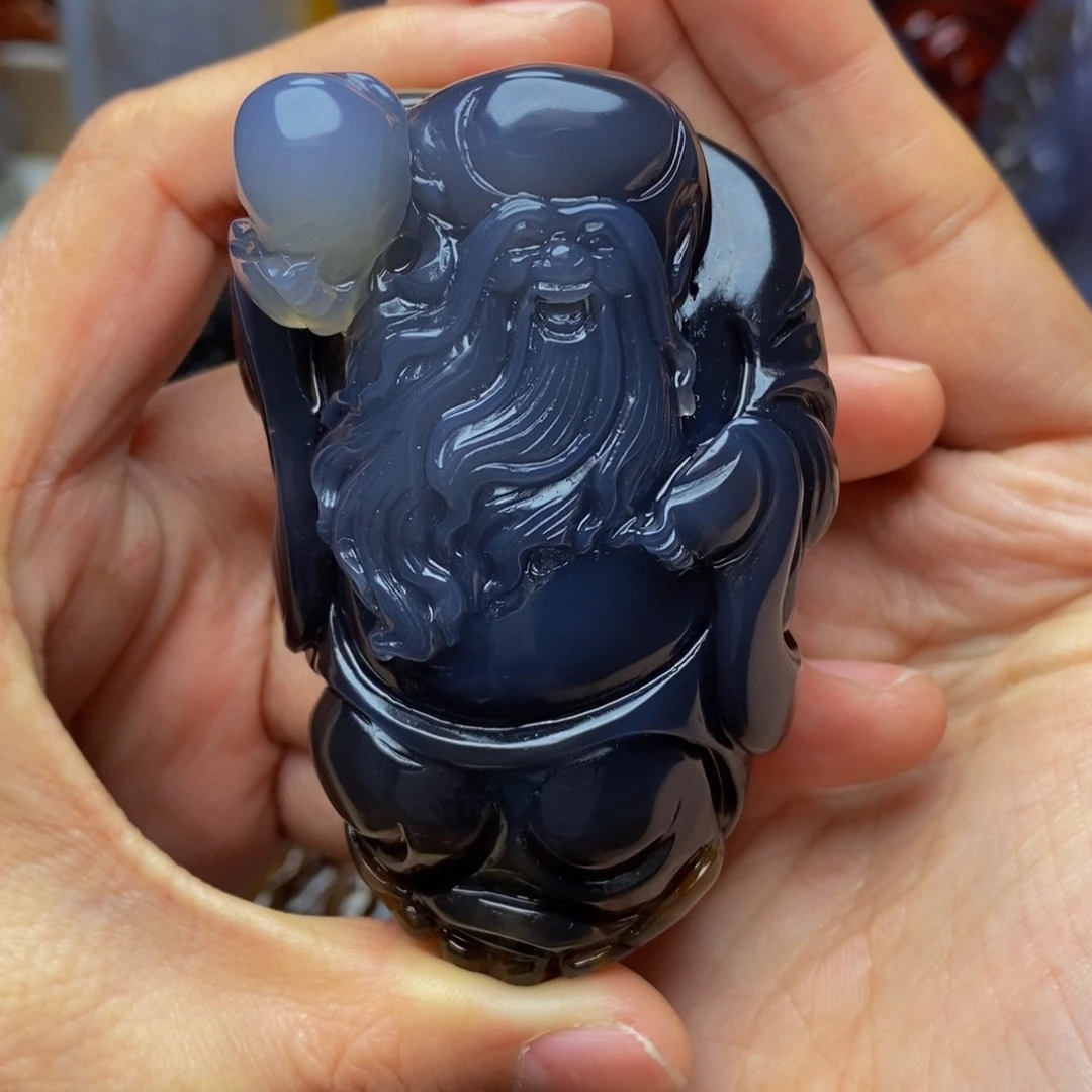 玛瑙/玉髓手把件未镶嵌B****e