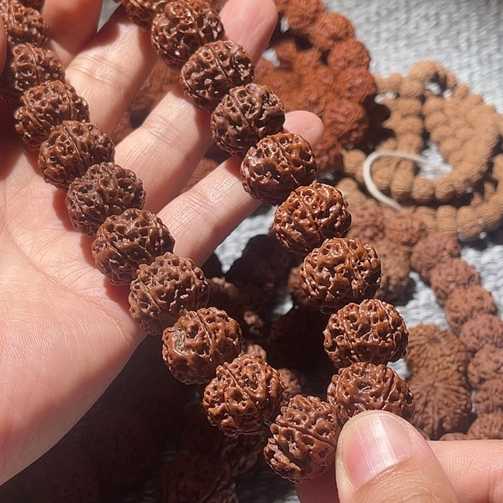 三***N吊坠金刚菩提原生态双龙大金刚手持