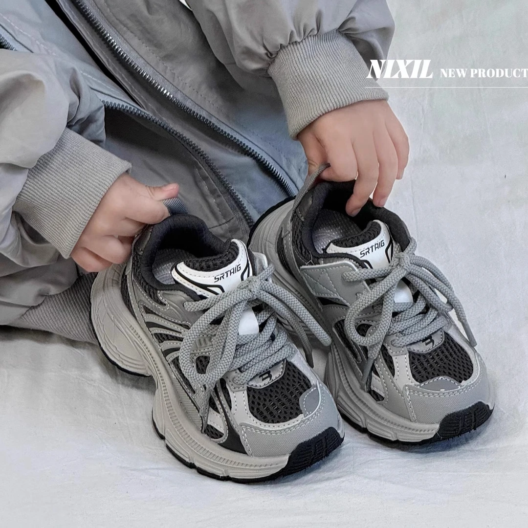 阿童木运动鞋轻便软底跑步鞋款透气老爹鞋男童女童鞋子休闲鞋春秋