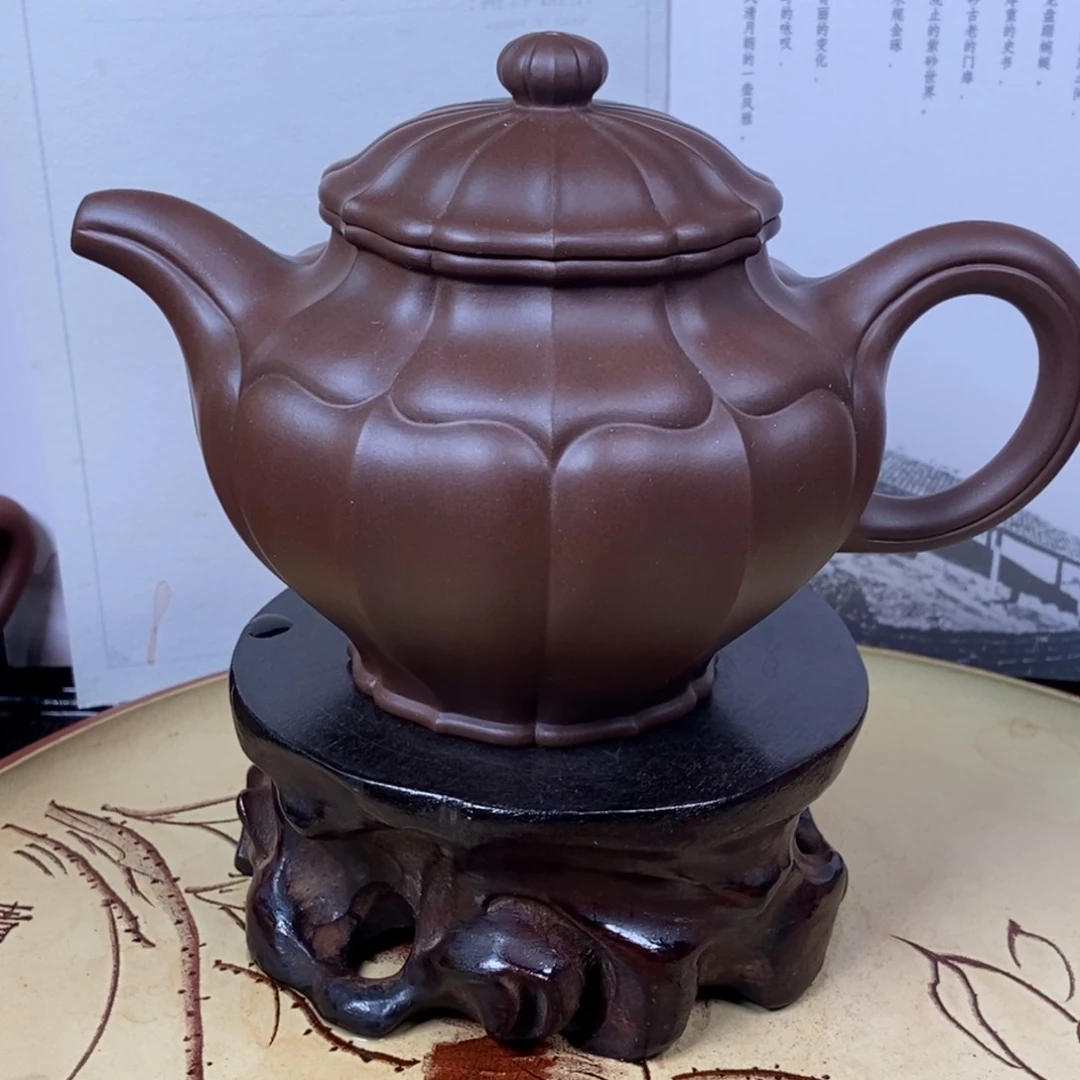 紫砂茶壶清***山容量宜兴紫砂壶
