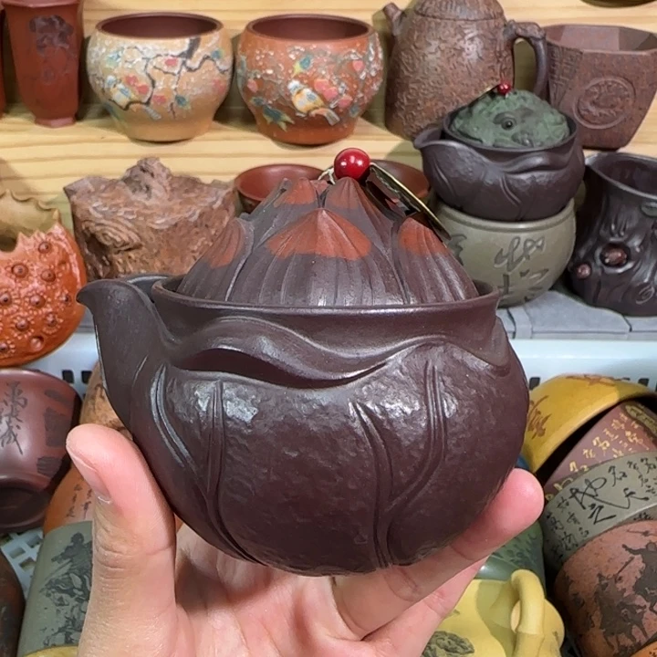 紫砂茶杯原矿紫砂杯