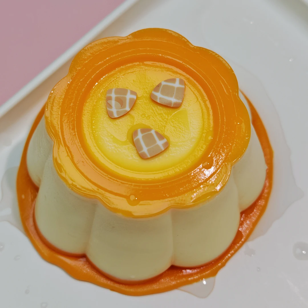 食品级硅胶捏捏 水泥感（焦糖爆浆布丁） 手工制品默认有瑕介意勿拍