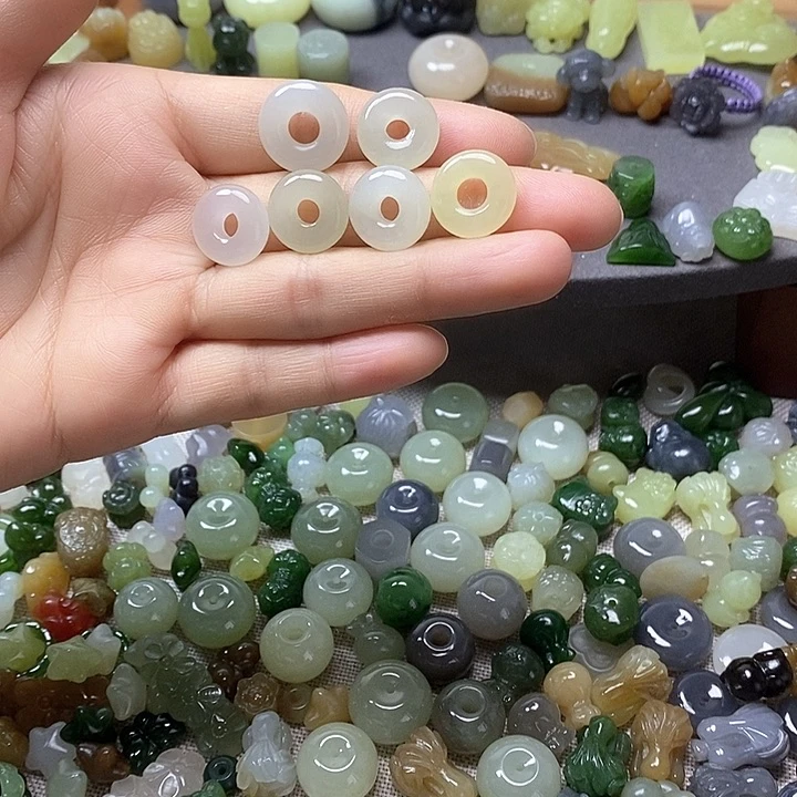 未镶嵌和田玉挂件甜甜圈68一个多样性发其一