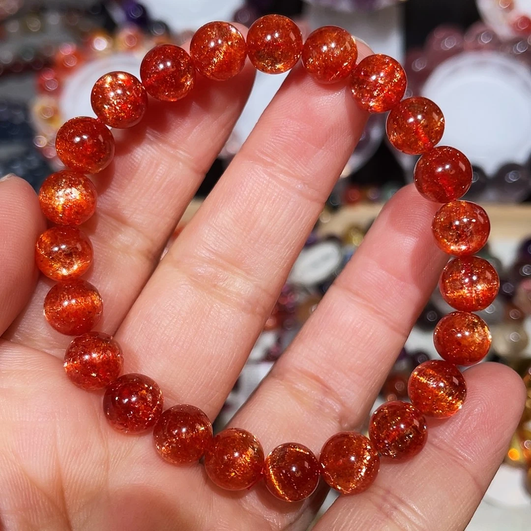 日光石手链未镶嵌金太阳8.3