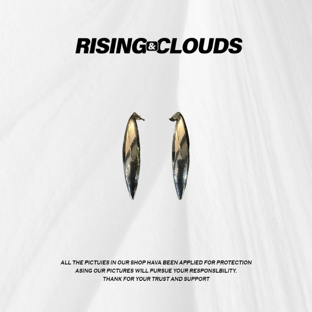 RISING&CLOUDS【莎莎】舒适百搭日常休闲锥形素面长发圈耳环050022