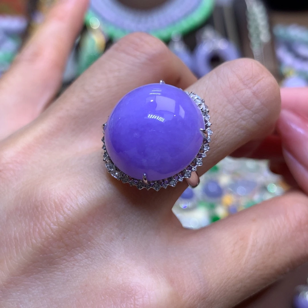 翡翠18K金镶嵌颈饰两用款