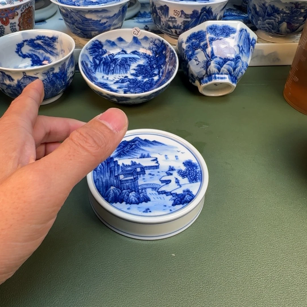 纯手工纯手绘茶具石头95