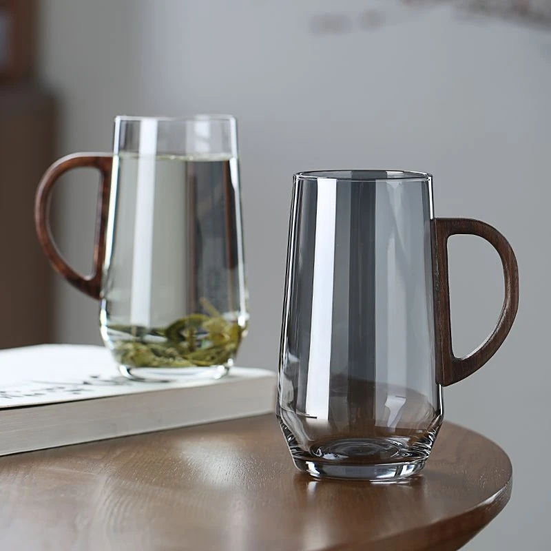 茶杯玻璃日式办公杯个人专用喝泡茶杯男女士办公室玻璃具家用水杯
