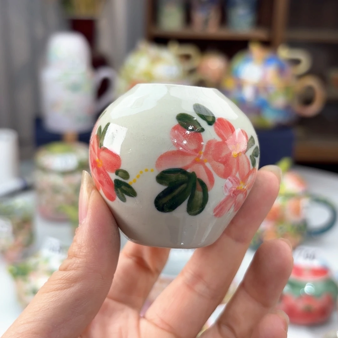 景德镇手绘高温釉下彩陶瓷茶具