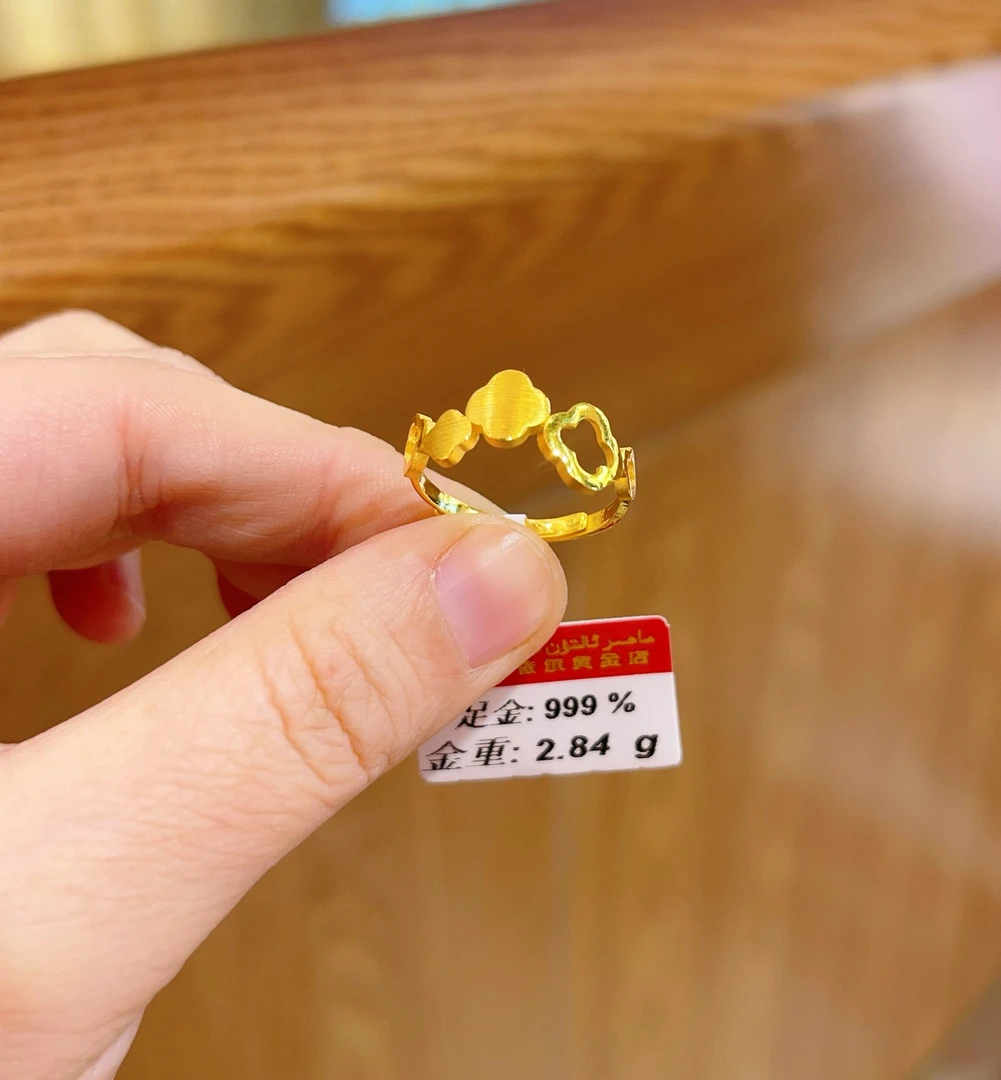 足金戒指2.84克（740/克）实心 活口