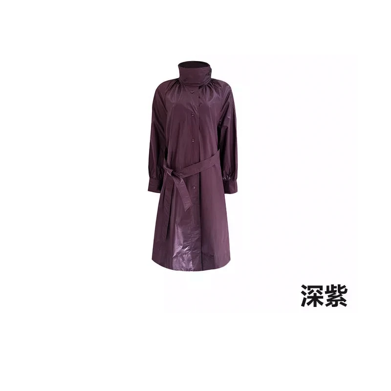 【大咖秀】高奢定制挺括有型收腰设计休闲长款风衣-8S122W04256