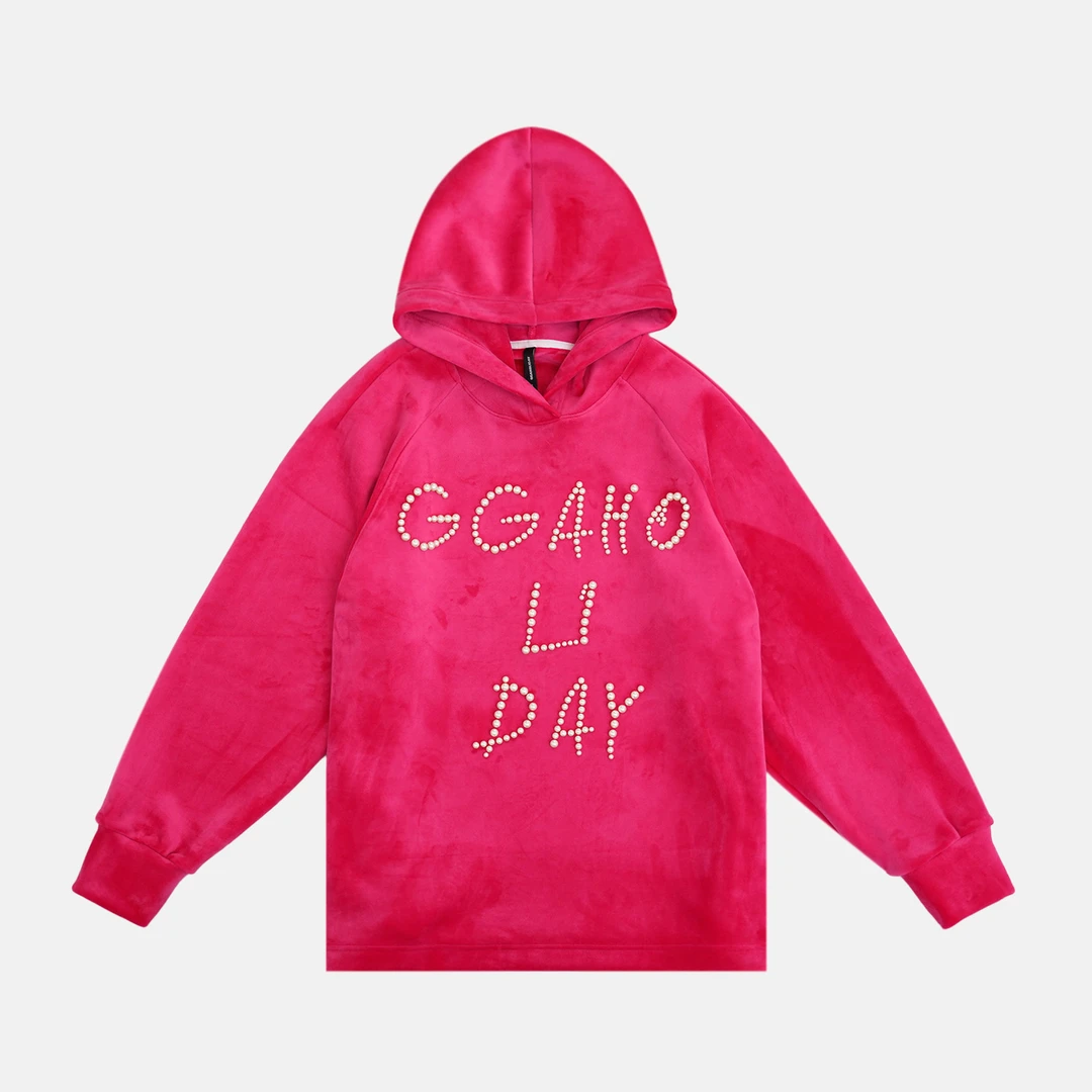 GGAHOLIDAY秋冬时尚休闲复古宽松百搭显瘦美式长袖卫衣-154178