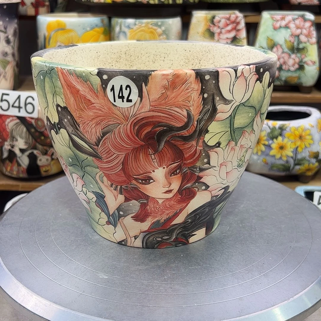 景德镇炫彩手绘口17.5