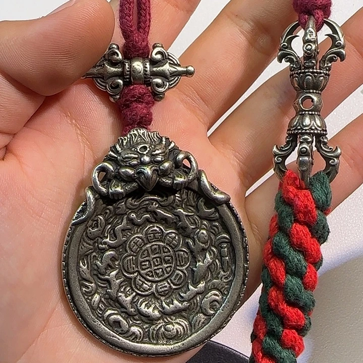 铮***汉手串/手链核桃藏传工艺品九宫八卦