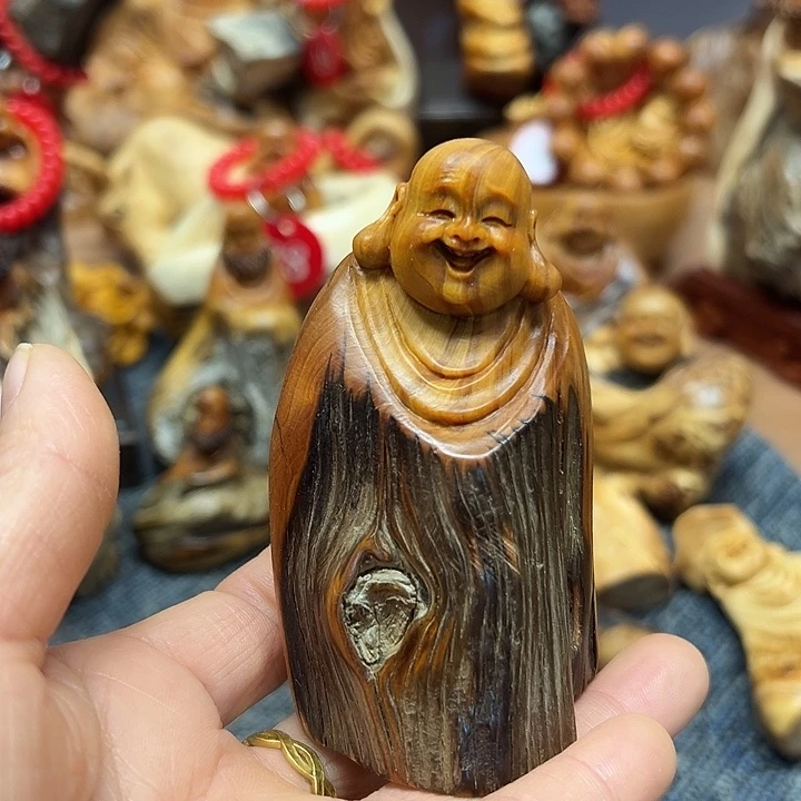 柏木太行崖柏手把摆件