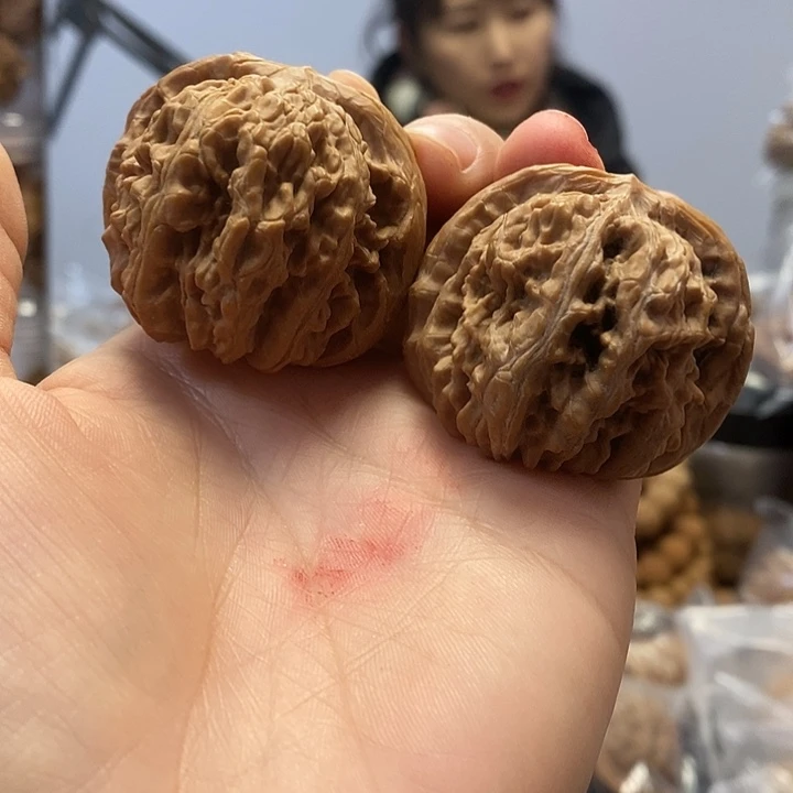 文玩核桃把件43.5四座楼油肚差尺