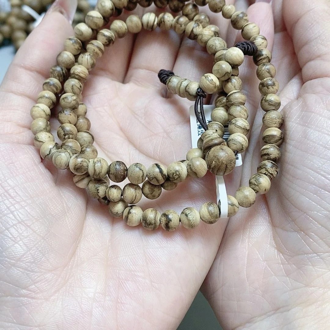 沉香手串达拉干蚁漏0.6圆珠长串